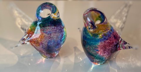 Birthstone Glass Bird